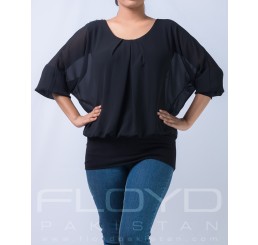 T5215_STUDD SHOULDER BLACK